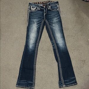 Rock Revival Women's Dark Blue Flare Jeans